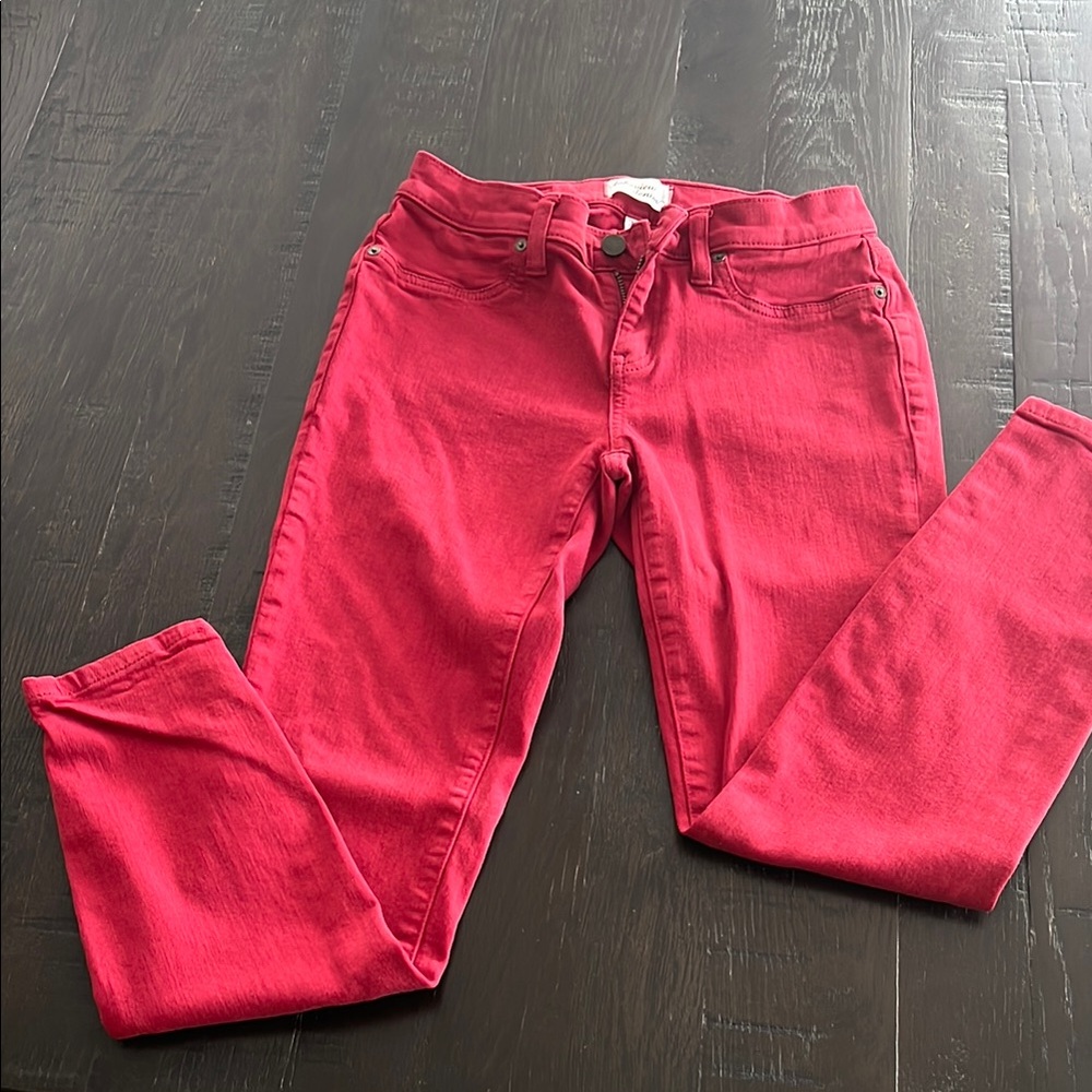 Lakeview Apparel Red Skinny Jeans Vibrant Style
